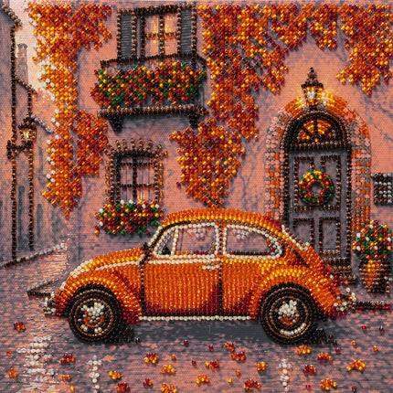 DIY Bead Embroidery Kit "Autumn Neighborhood"