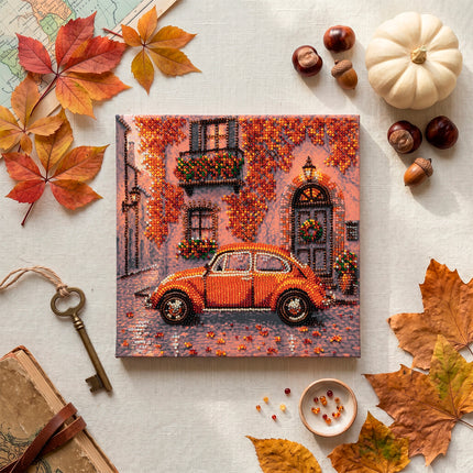 DIY Bead Embroidery Kit "Autumn Neighborhood"