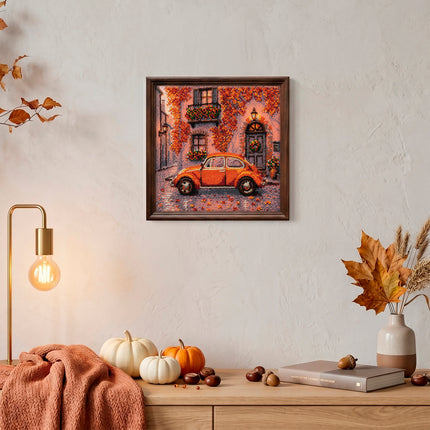 DIY Bead Embroidery Kit "Autumn Neighborhood"