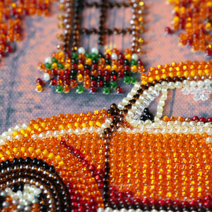 DIY Bead Embroidery Kit "Autumn Neighborhood"