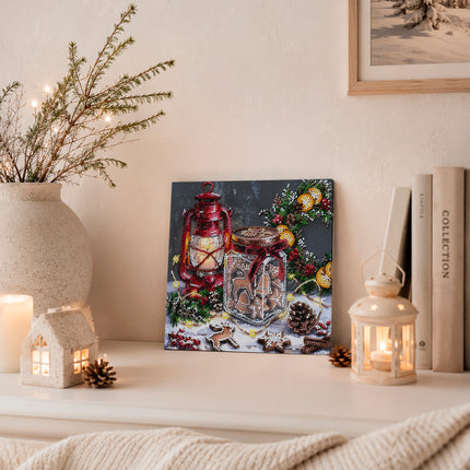 DIY Bead Embroidery Kit "Cookies for Santa"