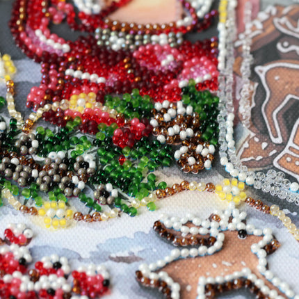 DIY Bead Embroidery Kit "Cookies for Santa"