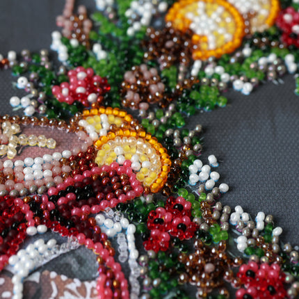 DIY Bead Embroidery Kit "Cookies for Santa"
