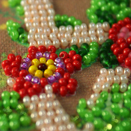 Flags kits with bead embroidery "For you", Pennant-kit Bead Embroidery, Pennant Flag Kit