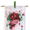 Flags kits with bead embroidery "Bouquet with love", Pennant-kit Bead Embroidery, Pennant Flag Kit