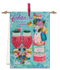 Flags kits with bead embroidery "Lover's shot", Pennant-kit Bead Embroidery, Pennant Flag Kit