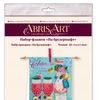 Flags kits with bead embroidery "Lover's shot", Pennant-kit Bead Embroidery, Pennant Flag Kit