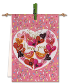Flags kits with bead embroidery 