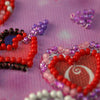 Flags kits with bead embroidery "Flowers of love", Pennant-kit Bead Embroidery, Pennant Flag Kit