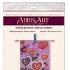 Flags kits with bead embroidery "Flowers of love", Pennant-kit Bead Embroidery, Pennant Flag Kit