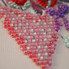 Flags kits with bead embroidery "Nice small bunch", Pennant-kit Bead Embroidery, Pennant Flag Kit