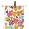 Flags kits with bead embroidery "Happy heart", Pennant-kit Bead Embroidery, Pennant Flag Kit