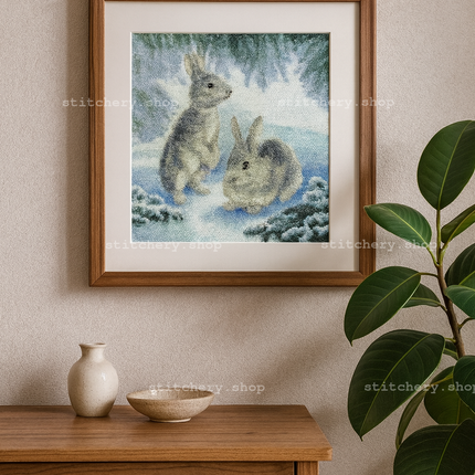 DIY Counted Cross Stitch Kit "Forest Couple"