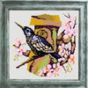 DIY Cross Stitch Kit "Starling" with Printed Tapestry Canvas