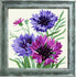 DIY Cross Stitch Kit "Cornflowers" with Printed Tapestry Canvas