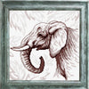 DIY Cross Stitch Kit "Elephant" with Printed Tapestry Canvas