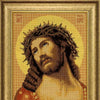 DIY Cross Stitch Kit "Savior in the Crown of Thorns." with Printed Tapestry Canvas, 15.7"x19.7" / 40х50 cm