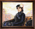 DIY Cross Stitch Kit "Portrait of an Unknown Woman, I. Kramskoi" with Printed Tapestry Canvas, 15.7"x19.7" / 40х50 cm