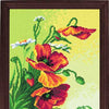 DIY Cross Stitch Kit "Poppies" with Printed Tapestry Canvas