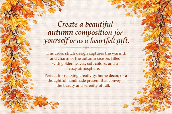 DIY Cross Stitch Kit with Printed canvas 