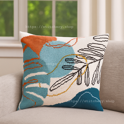 Needlepoint Pillow Kit "Rapture"