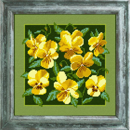 DIY Cross Stitch Kit "Cross Stitch Kit  (E-27 + threads)" with Printed Tapestry Canvas