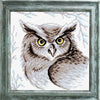 DIY Cross Stitch Kit "Owl" with Printed Tapestry Canvas