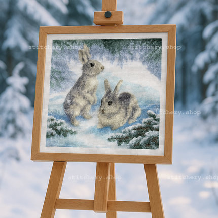 DIY Counted Cross Stitch Kit "Forest Couple"