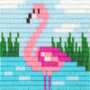 DIY Long Stitch Kit "Flamingo"