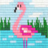 DIY Long Stitch Kit "Flamingo"