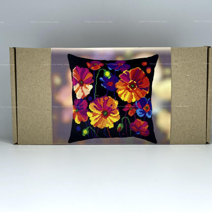 Needlepoint Pillow Kit "Colors of Night"