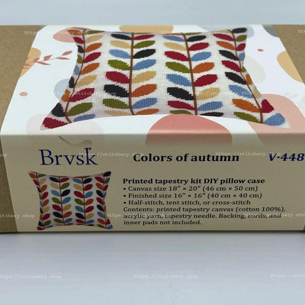 Needlepoint Pillow Kit "Colors of autumn"