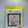 DIY Cross Stitch Kit "Pink irises" with Printed Tapestry Canvas