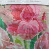 DIY Cross Stitch Kit "Pink irises" with Printed Tapestry Canvas