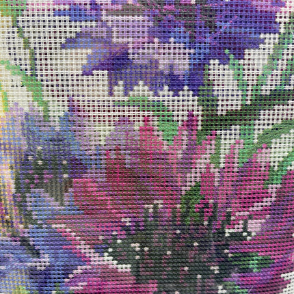 DIY Cross Stitch Kit "Cornflowers" with Printed Tapestry Canvas