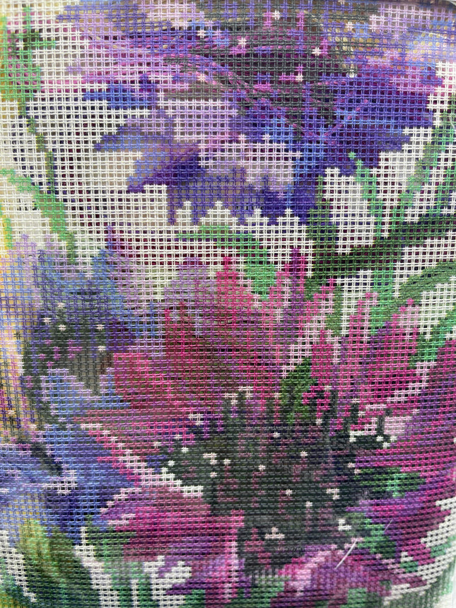 DIY Cross Stitch Kit "Cornflowers" with Printed Tapestry Canvas