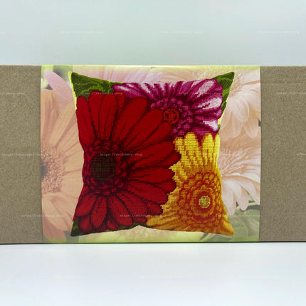 Needlepoint Pillow Kit "Gerbera"
