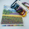 DIY Cross Stitch Kit "Provence" with Printed Tapestry Canvas