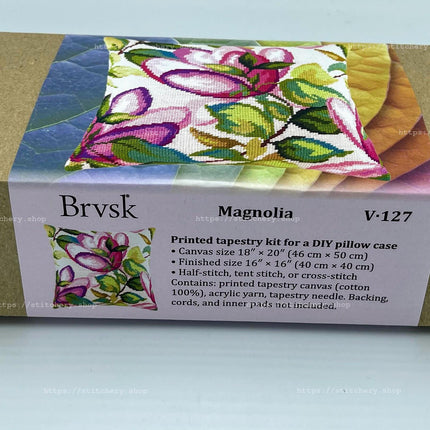 Needlepoint Pillow Kit "Magnolia"