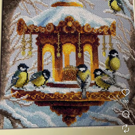 DIY Counted Cross Stitch Kit "Bread Crumbs of Heaven"