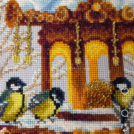 DIY Counted Cross Stitch Kit "Bread Crumbs of Heaven"