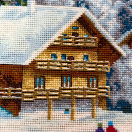 DIY Counted Cross Stitch Kit "Holidays in the Alps"