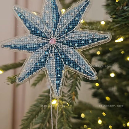 DIY Cross stitch kit "Christmas tree toy - Starfish"