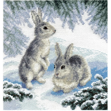 DIY Counted Cross Stitch Kit "Forest Couple"