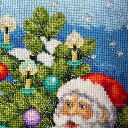DIY Counted Cross Stitch Kit "Christmas and New Year's sock"