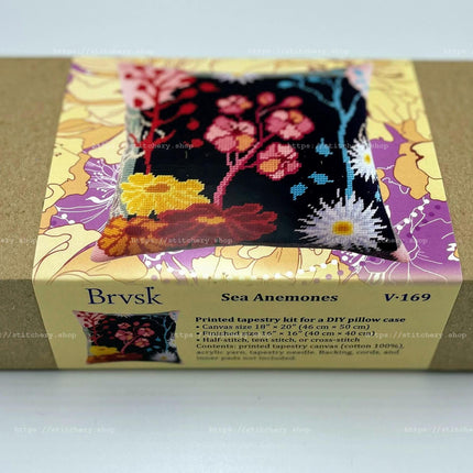 Needlepoint Pillow Kit "Sea Anemones"