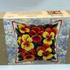 Needlepoint Pillow Kit "Pansies"