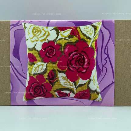 Needlepoint Pillow Kit "Roses"