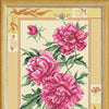 DIY Cross Stitch Kit with Printed canvas "Peonies"