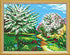 DIY Cross Stitch Kit with Printed canvas "Spring"